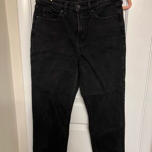 Old Navy Men's Dark Black Straight Jeans